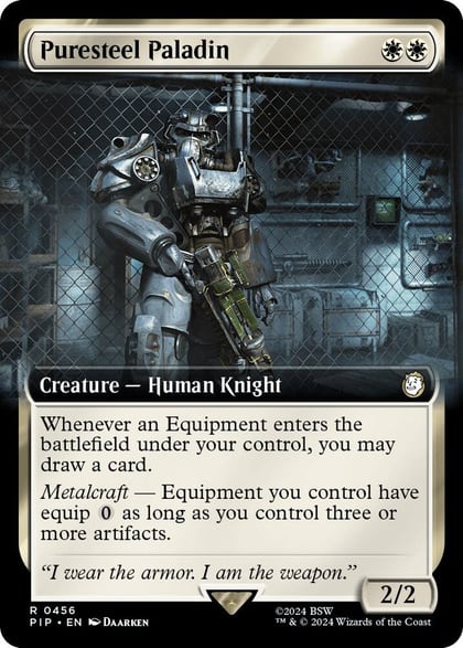 Puresteel Paladin (Extended Art), Universes Beyond: Fallout 456