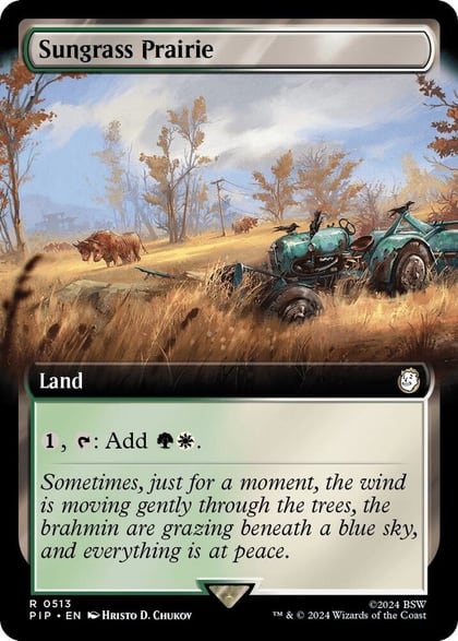 Sungrass Prairie (Extended Art), Universes Beyond: Fallout 513