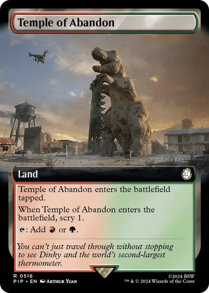 Temple of Abandon (Extended Art), Universes Beyond: Fallout 516