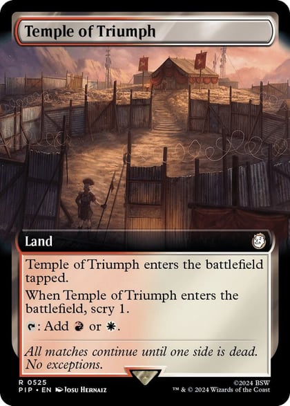 Temple of Triumph (Extended Art), Universes Beyond: Fallout 525