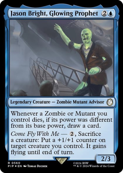 Jason Bright, Glowing Prophet (Surge Foil), Universes Beyond: Fallout 560