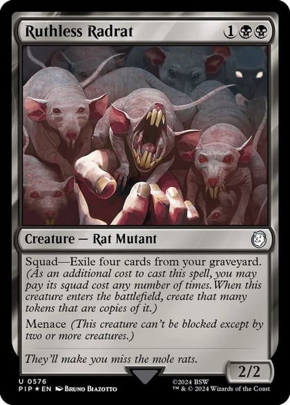 Ruthless Radrat (Surge Foil), Universes Beyond: Fallout 576