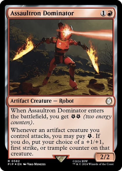 Assaultron Dominator (Surge Foil), Universes Beyond: Fallout 582