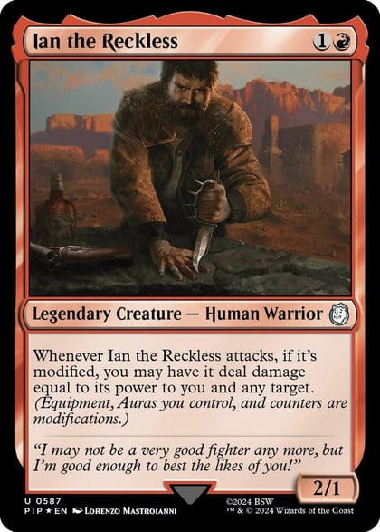 Ian the Reckless (Surge Foil), Universes Beyond: Fallout 587