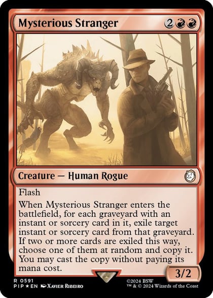 Mysterious Stranger (Surge Foil), Universes Beyond: Fallout 591
