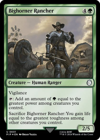 Bighorner Rancher (Surge Foil), Universes Beyond: Fallout 601