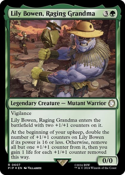 Lily Bowen, Raging Grandma (Surge Foil), Universes Beyond: Fallout 607