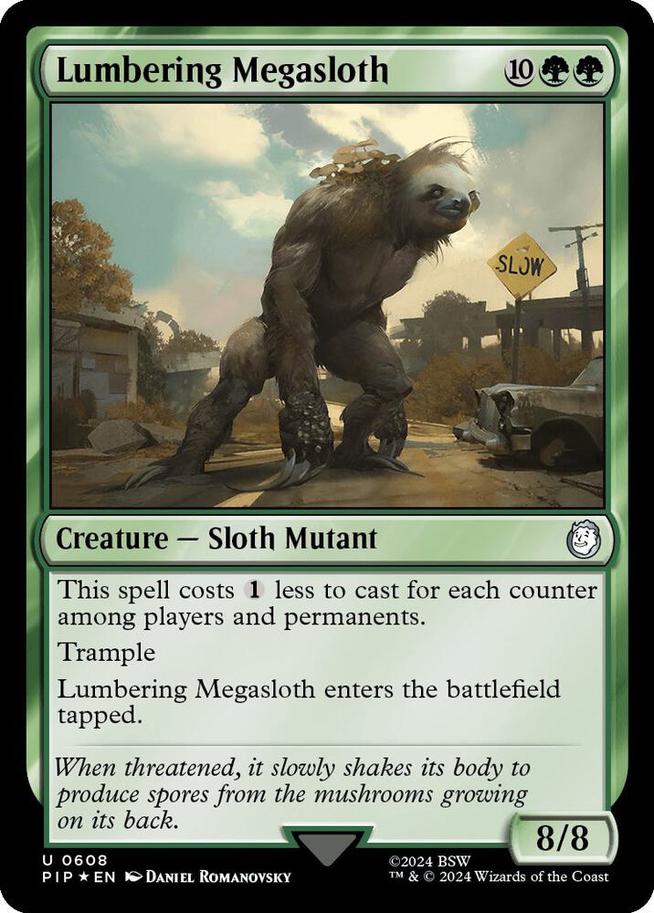 Lumbering Megasloth (Surge Foil), Universes Beyond: Fallout 608