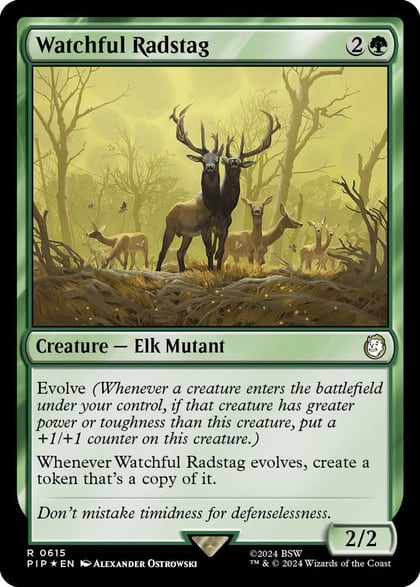 Watchful Radstag (Surge Foil), Universes Beyond: Fallout 615