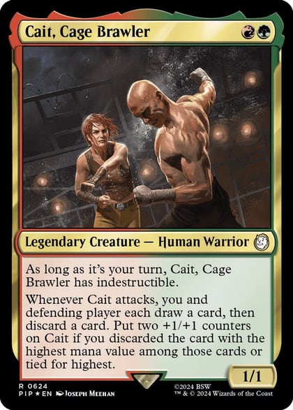 Cait, Cage Brawler (Surge Foil), Universes Beyond: Fallout 624