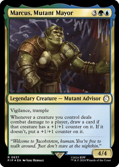 Marcus, Mutant Mayor (Surge Foil), Universes Beyond: Fallout 637