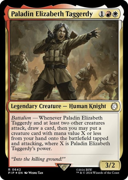 Paladin Elizabeth Taggerdy (Surge Foil), Universes Beyond: Fallout 642