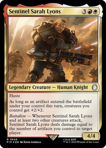 Sentinel Sarah Lyons (Surge Foil), Universes Beyond: Fallout 646