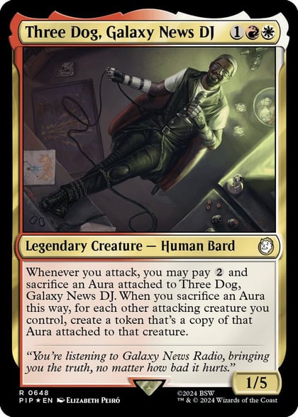 Three Dog, Galaxy News DJ (Surge Foil), Universes Beyond: Fallout 648