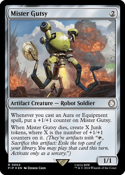 Mister Gutsy (Surge Foil), Universes Beyond: Fallout 664