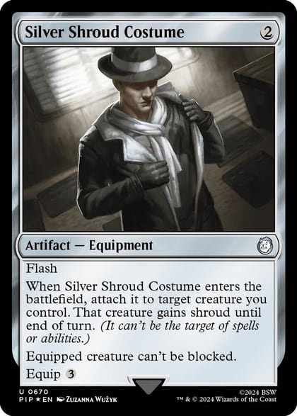 Silver Shroud Costume (Surge Foil), Universes Beyond: Fallout 670