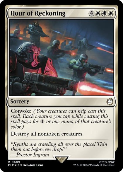 Hour of Reckoning (Surge Foil), Universes Beyond: Fallout 689