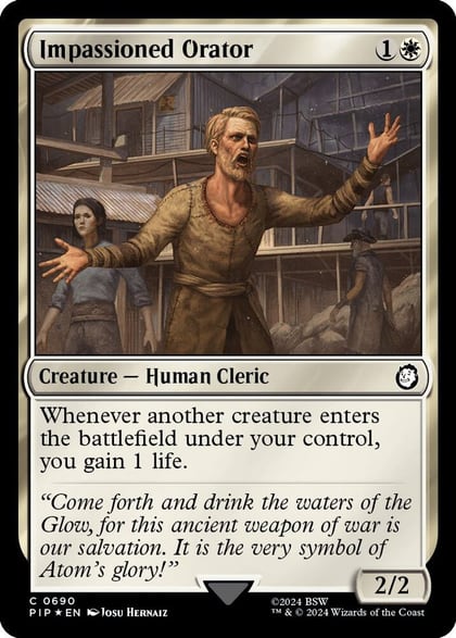 Impassioned Orator (Surge Foil), Universes Beyond: Fallout 690