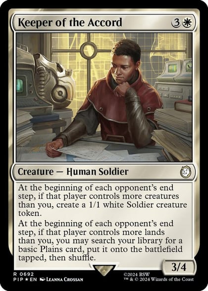 Keeper of the Accord (Surge Foil), Universes Beyond: Fallout 692