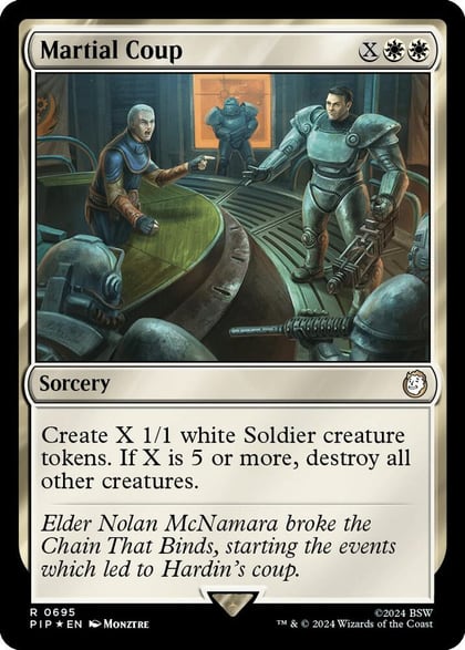 Martial Coup (Surge Foil), Universes Beyond: Fallout 695