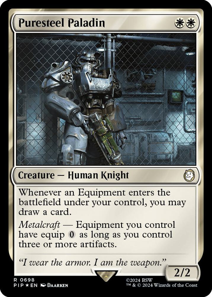 Puresteel Paladin (Surge Foil), Universes Beyond: Fallout 698