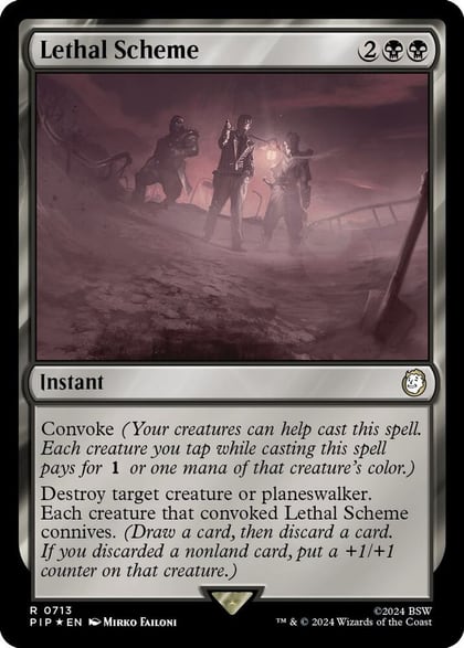 Lethal Scheme (Surge Foil), Universes Beyond: Fallout 713