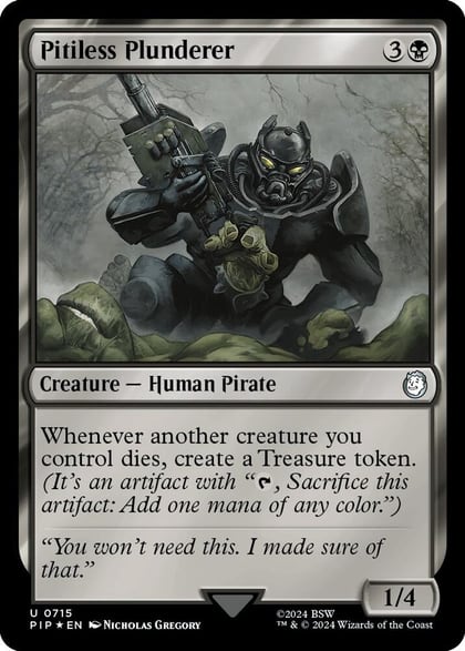 Pitiless Plunderer (Surge Foil), Universes Beyond: Fallout 715