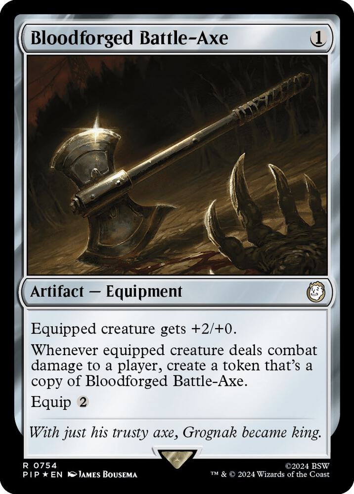 Bloodforged Battle-Axe (Surge Foil), Universes Beyond: Fallout 754