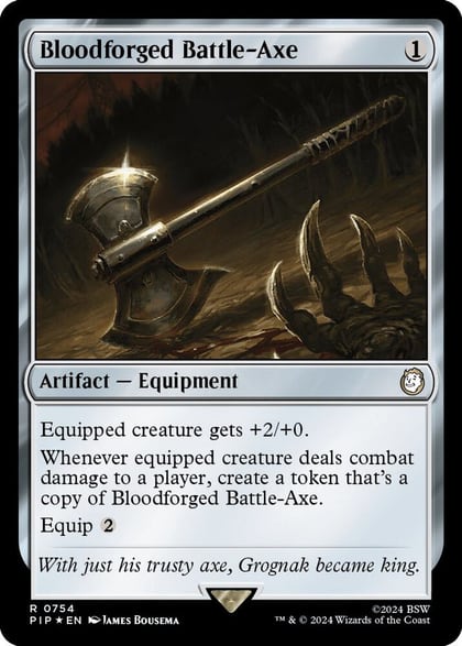 Bloodforged Battle-Axe (Surge Foil), Universes Beyond: Fallout 754