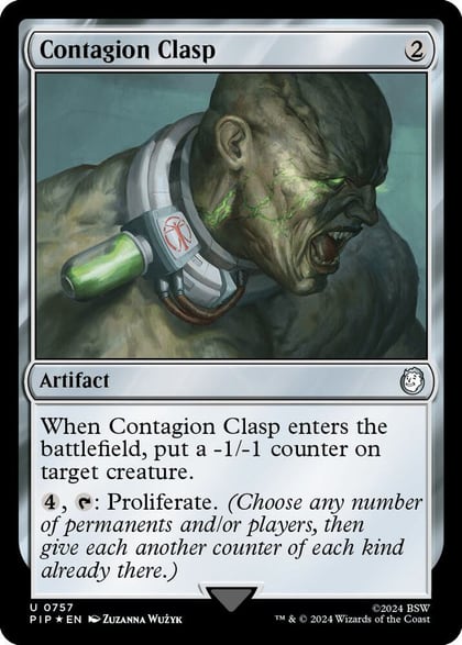 Contagion Clasp (Surge Foil), Universes Beyond: Fallout 757