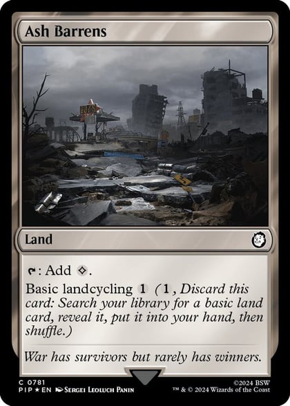Ash Barrens (Surge Foil), Universes Beyond: Fallout 781