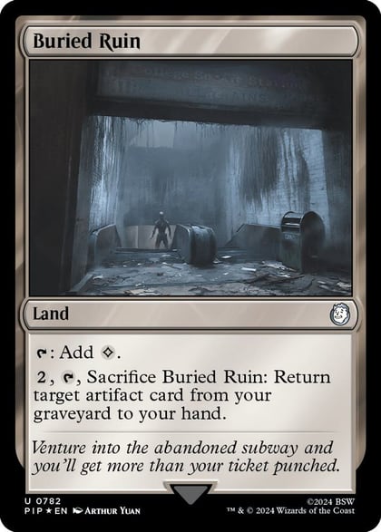 Buried Ruin (Surge Foil), Universes Beyond: Fallout 782