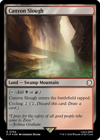 Canyon Slough (Surge Foil), Universes Beyond: Fallout 784