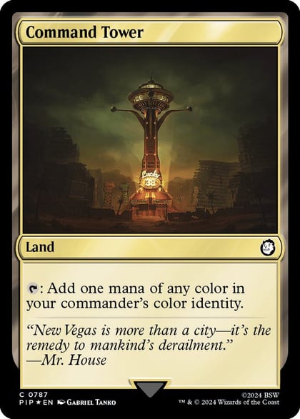Command Tower (Surge Foil), Universes Beyond: Fallout 787