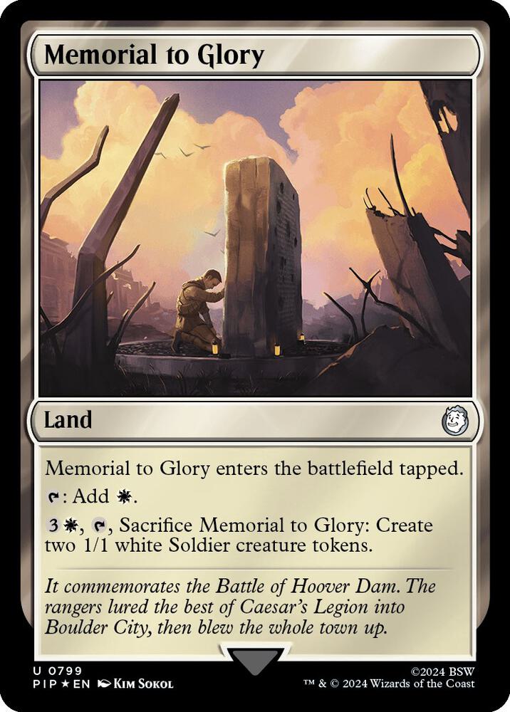 Memorial to Glory (Surge Foil), Universes Beyond: Fallout 799