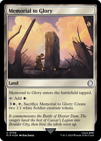 Memorial to Glory (Surge Foil), Universes Beyond: Fallout 799