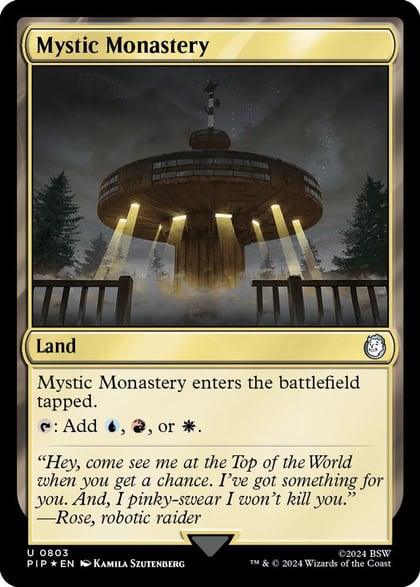 Mystic Monastery (Surge Foil), Universes Beyond: Fallout 803