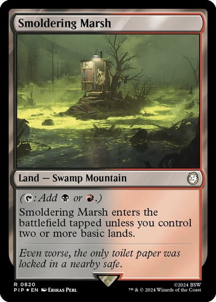 Smoldering Marsh (Surge Foil), Universes Beyond: Fallout 820