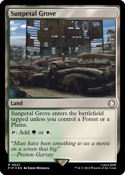 Sunpetal Grove (Surge Foil), Universes Beyond: Fallout 825