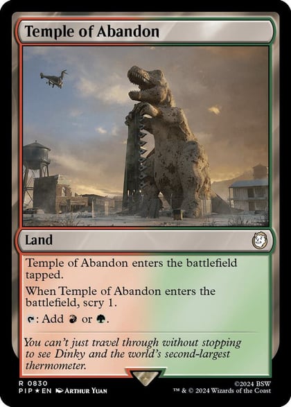Temple of Abandon (Surge Foil), Universes Beyond: Fallout 830