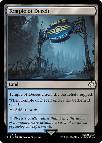 Temple of Deceit (Surge Foil), Universes Beyond: Fallout 831