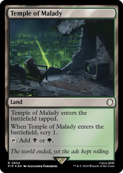 Temple of Malady (Surge Foil), Universes Beyond: Fallout 834