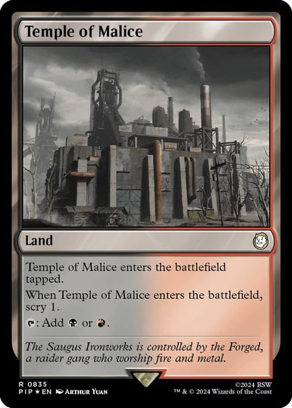 Temple of Malice (Surge Foil), Universes Beyond: Fallout 835