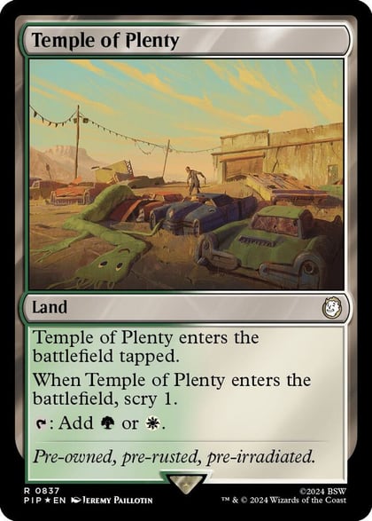 Temple of Plenty (Surge Foil), Universes Beyond: Fallout 837