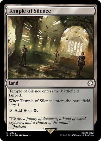 Temple of Silence (Surge Foil), Universes Beyond: Fallout 838