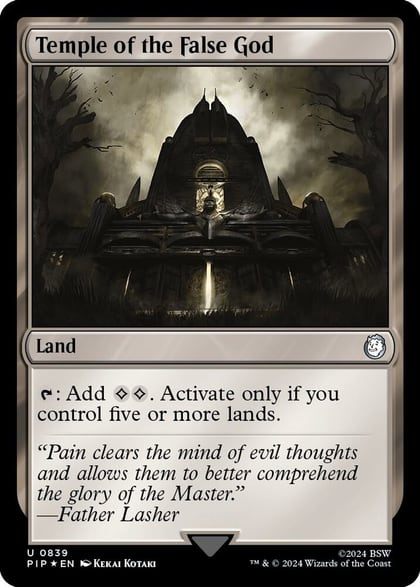 Temple of the False God (Surge Foil), Universes Beyond: Fallout 839