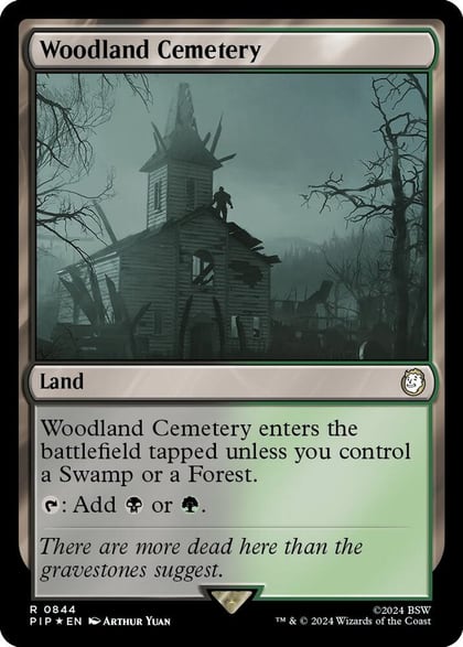 Woodland Cemetery (Surge Foil), Universes Beyond: Fallout 844