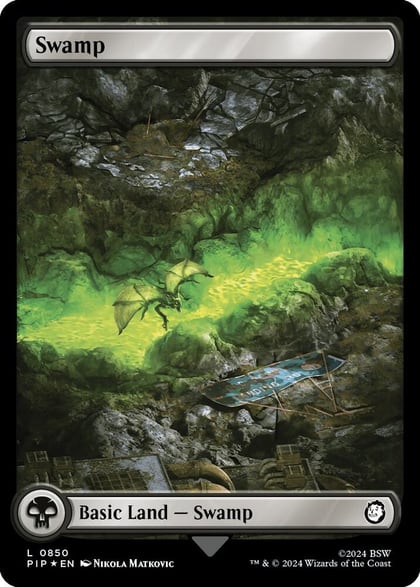Swamp (0850) (Surge Foil), Universes Beyond: Fallout 850