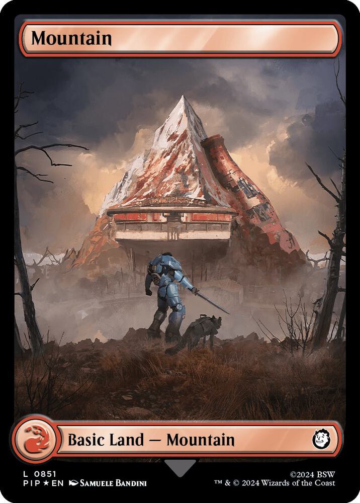Mountain (0851) (Surge Foil), Universes Beyond: Fallout 851