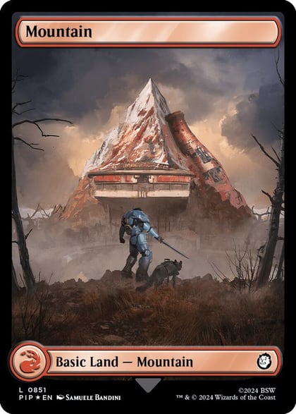 Mountain (0851) (Surge Foil), Universes Beyond: Fallout 851